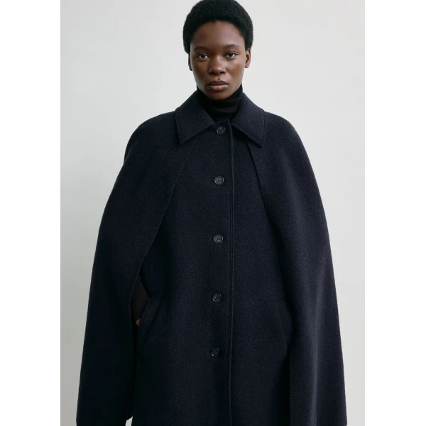 Toteme Cape coat in Navy, view 5