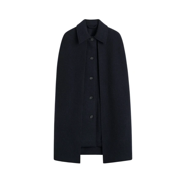 Toteme Cape coat in Navy