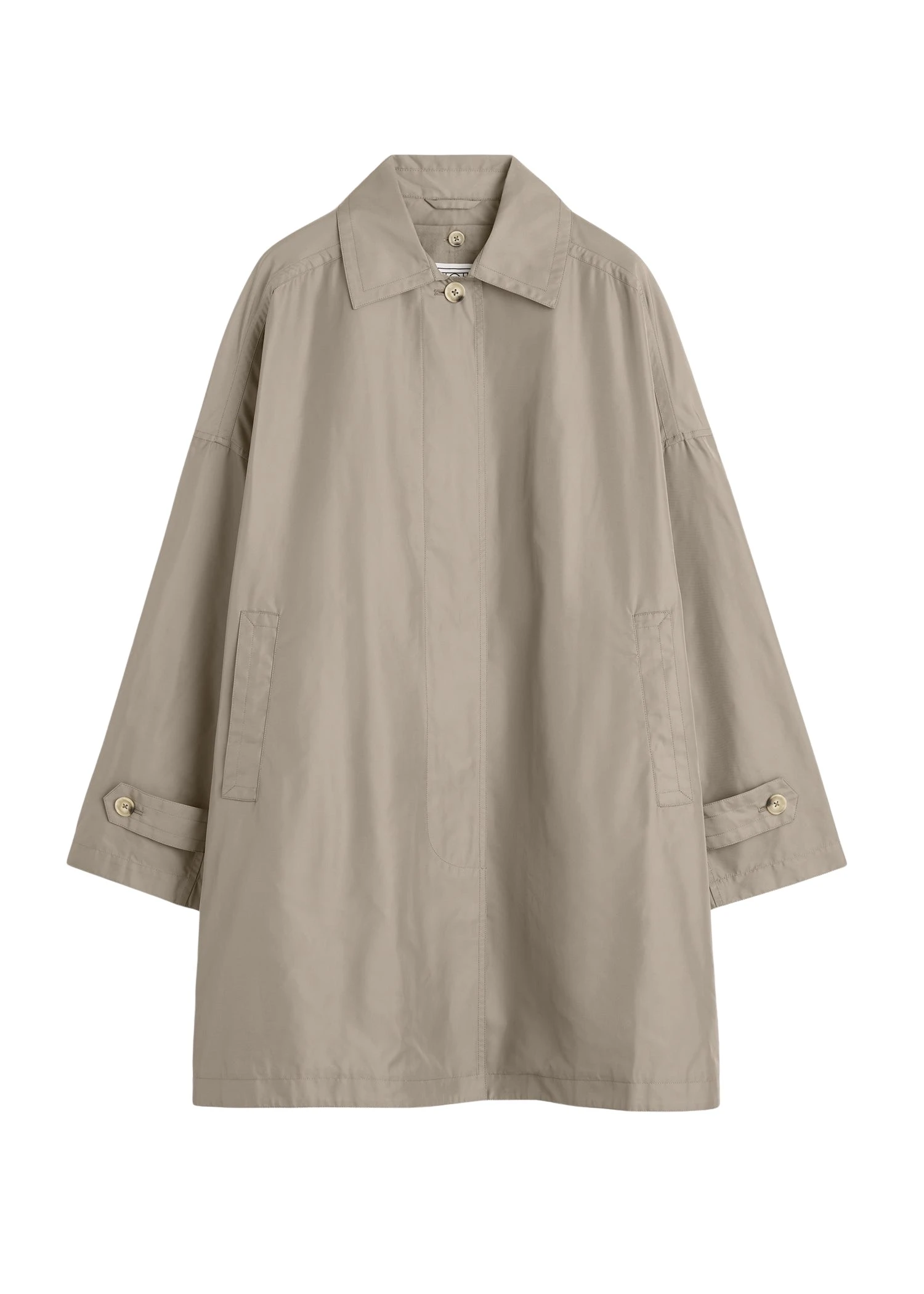 Toteme-Car-coat-in-Taupe53419_nobg Toteme Car coat in Taupe