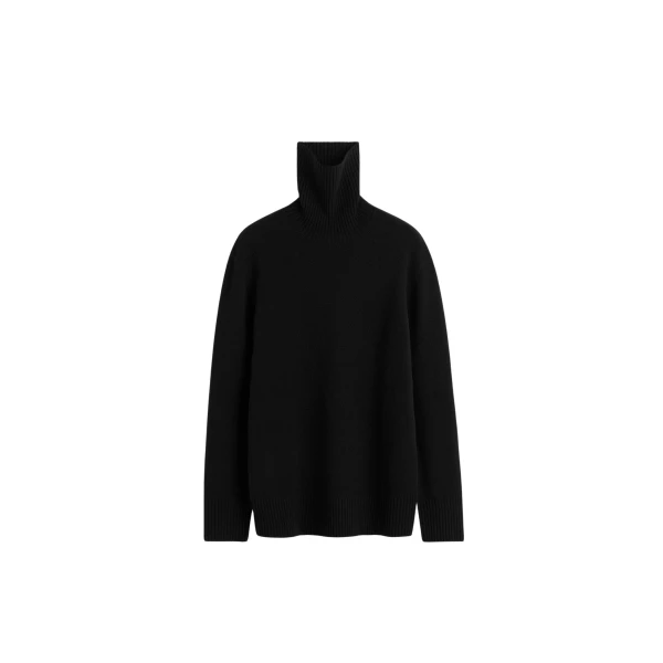 Toteme Cashmere turtleneck in Black Knit
