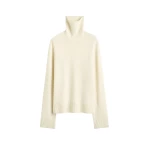 Toteme Cashmere turtleneck in Ecru Knit
