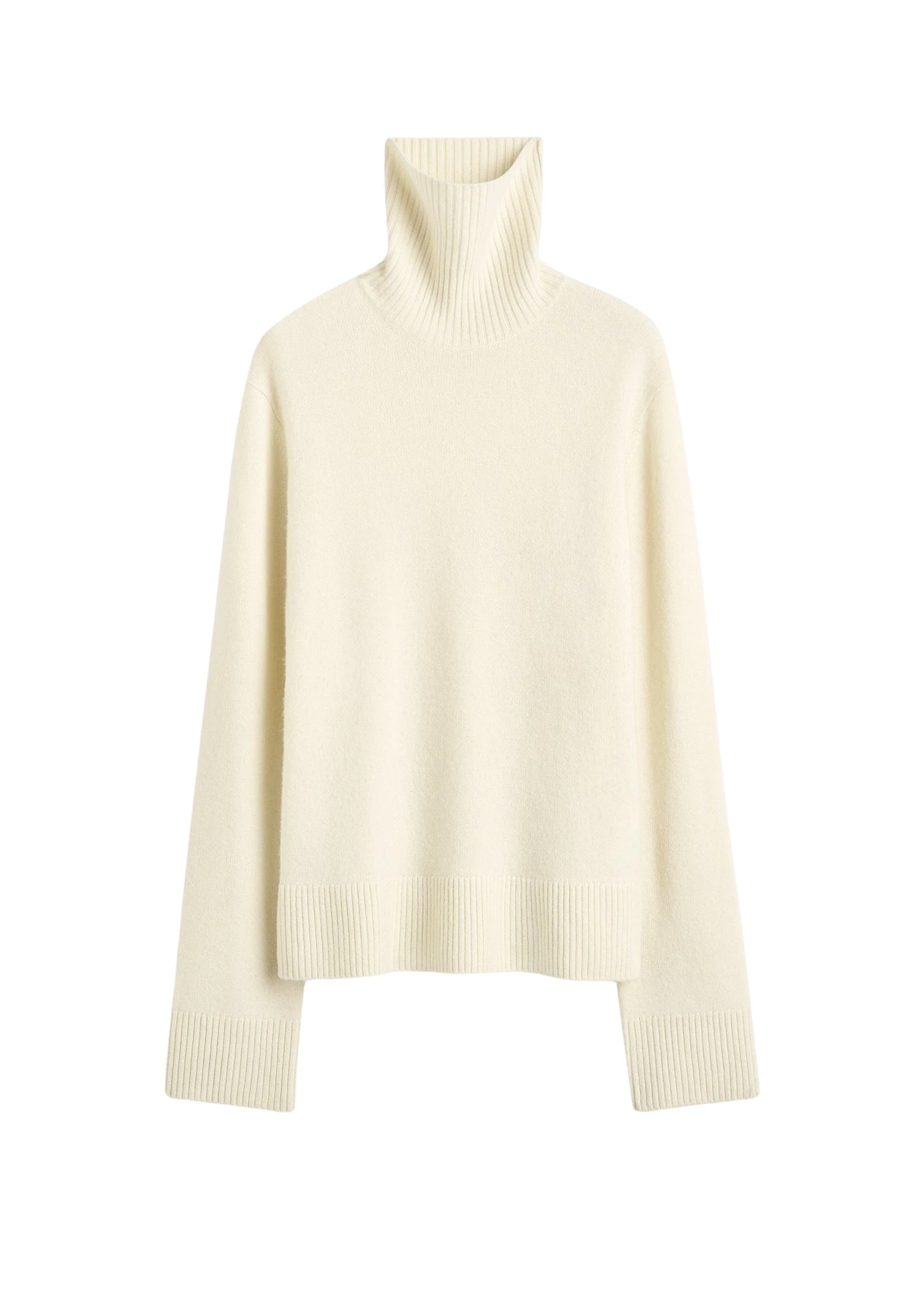 Toteme-Cashmere-turtleneck-in-Ecru37916_nobg Toteme Cashmere turtleneck in Ecru Knit