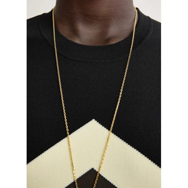 Toteme Chevron stripe tee in Black / Green Knit, view 6