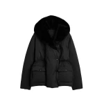 Toteme Cinched puffer jacket in Black