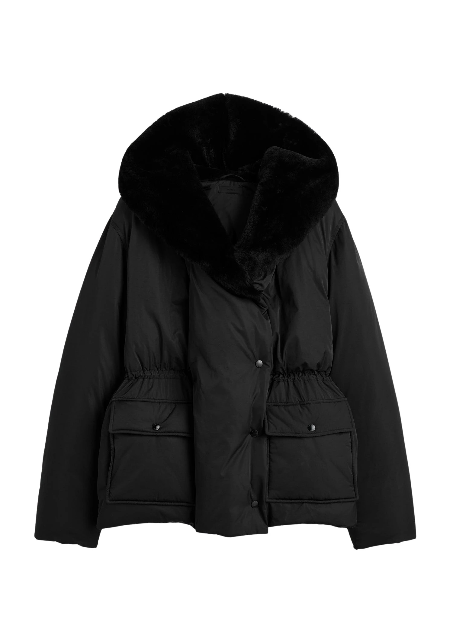 Toteme-Cinched-puffer-jacket-in-Black78302_nobg Toteme Cinched puffer jacket in Black