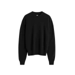 Toteme Classic cashmere crew knit in Black