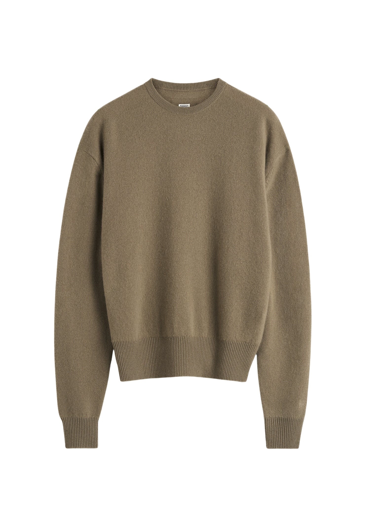 Totême Classic cashmere crew knit in Hazel - Knitwear - Scandinavian Minimalist Luxury at Luxury Shoes 