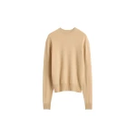 Toteme Classic cashmere crew knit in Pale apricot