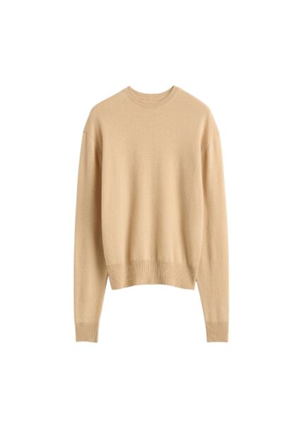 Totême Classic cashmere crew knit in Pale apricot - Knitwear - Scandinavian Minimalist Luxury at Luxury Shoes 