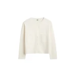 Toteme Classic compact knit cardigan in White