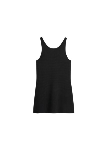 Totême Classic compact knit tank in Black - Knitwear - Scandinavian Minimalist Luxury at Luxury Shoes 