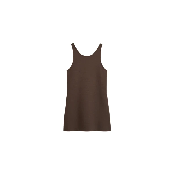 Toteme Classic compact knit tank in Walnut