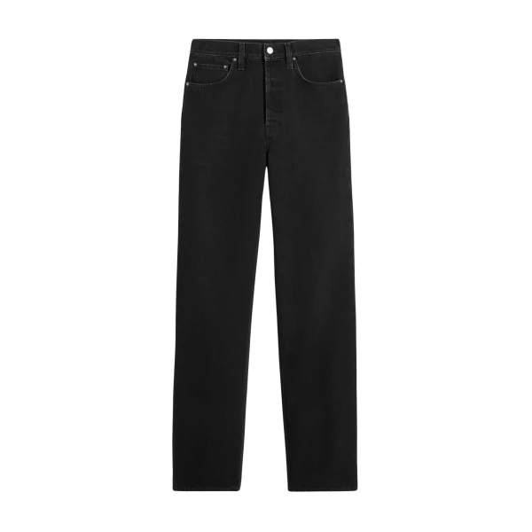 Toteme Classic cut denim full length in Faded black