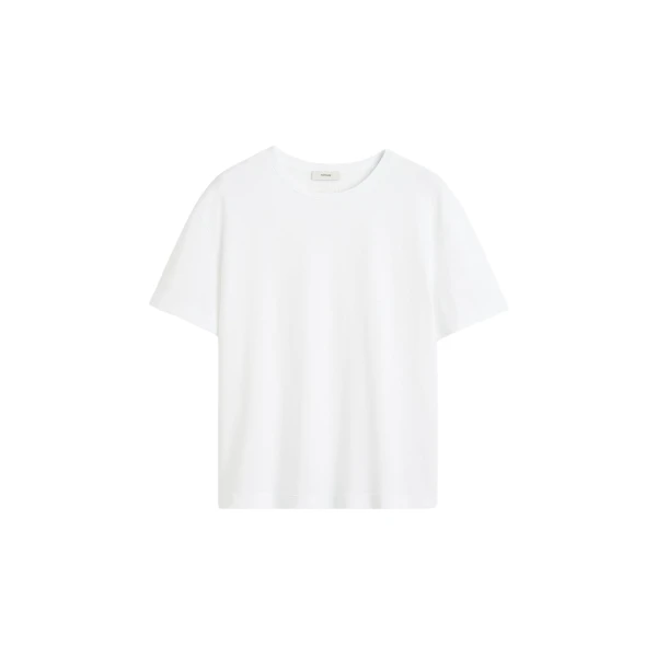 Toteme Classic embroidered tee in Optic white Top
