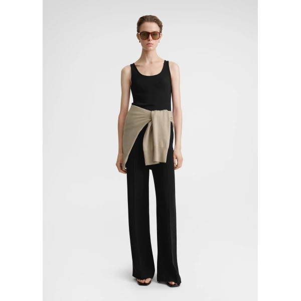 Toteme Classic rib tank in Black Top, view 2