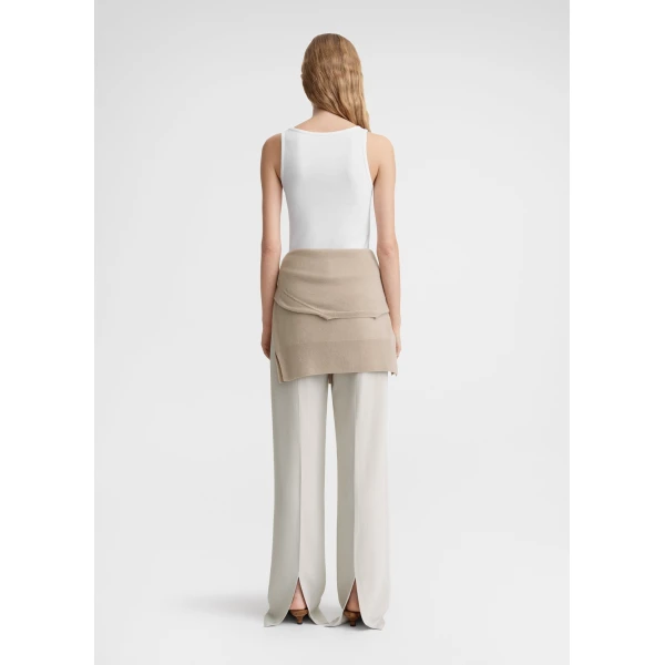 Toteme Classic rib tank in White Top, view 4