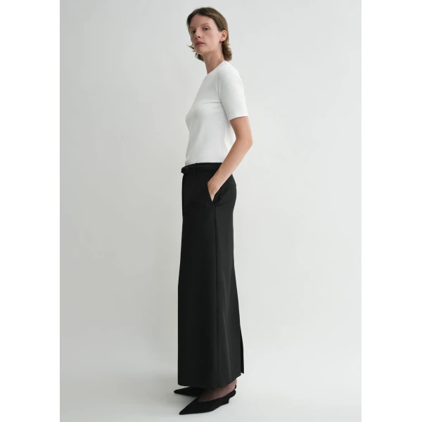 Toteme Classic rib tee in White Top, view 4