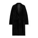 Toteme Classic shearling coat in Black