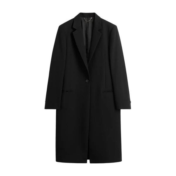 Toteme Classic tailored coat in Black