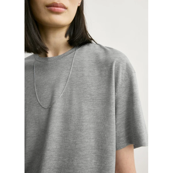Toteme Classic tee in Mid grey melange Top, view 6