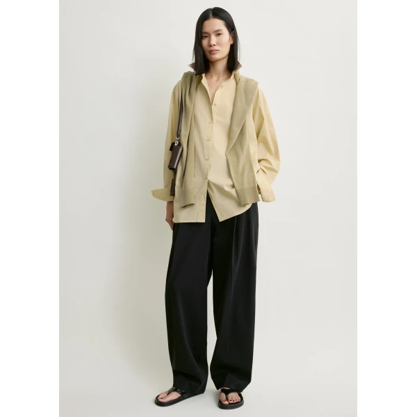 Toteme Classic tumbled shirt in Peanut, view 2