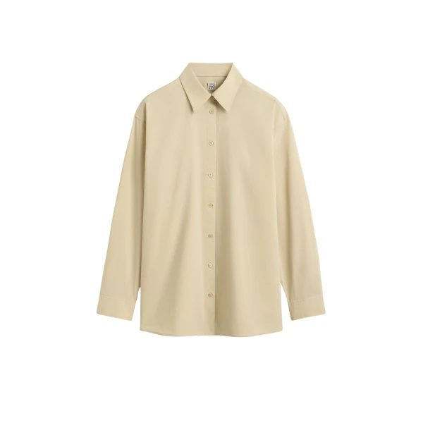 Toteme Classic tumbled shirt in Peanut