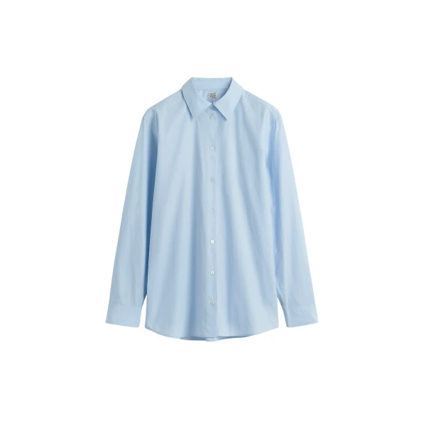 Toteme Classic tumbled shirt in Sky