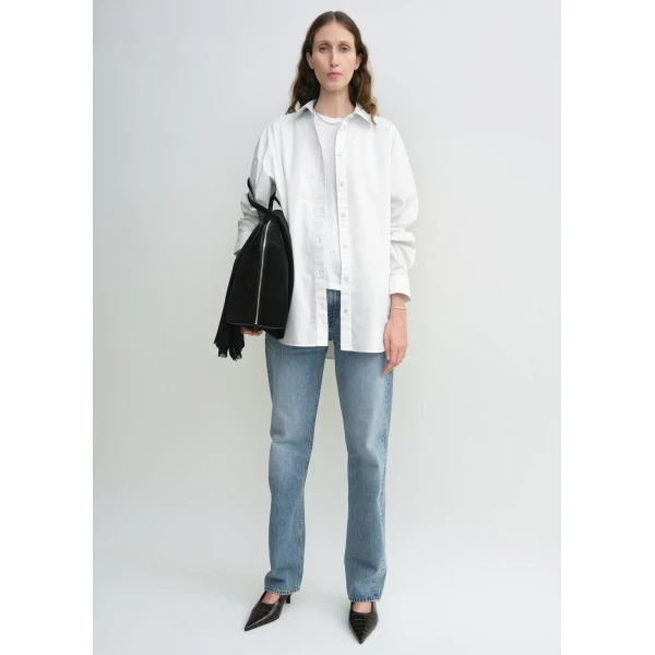 Toteme Classic tumbled shirt in White, view 2