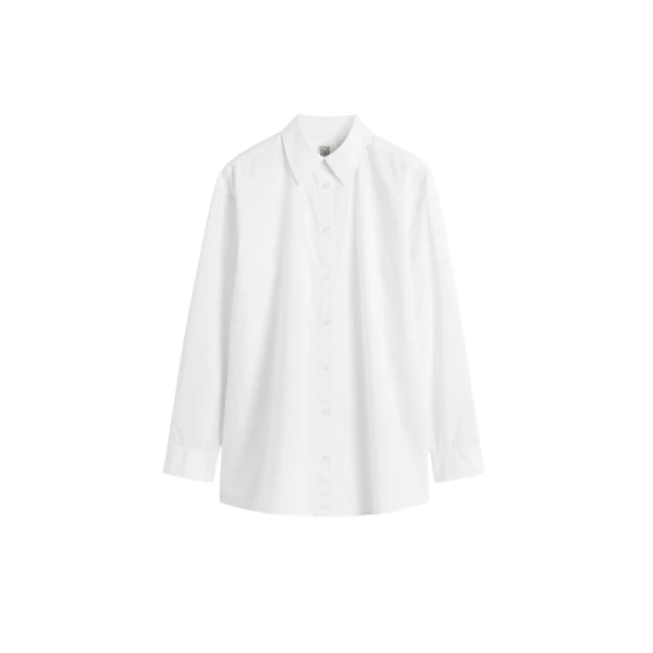 Toteme Classic tumbled shirt in White