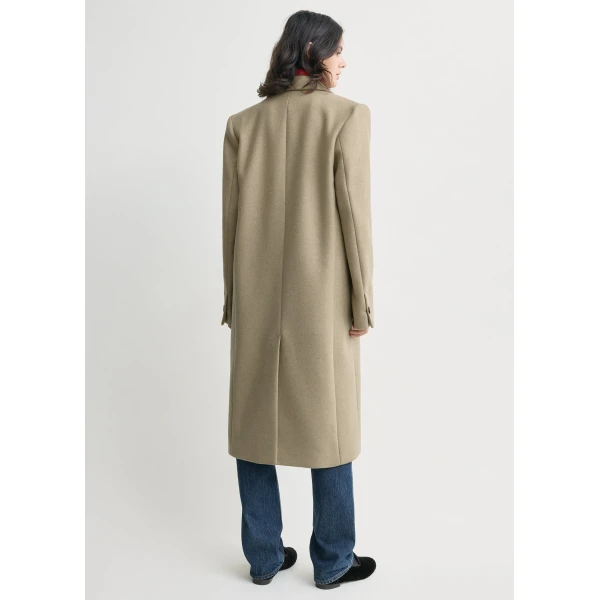 Toteme Classic winter coat in Biscuit, view 4