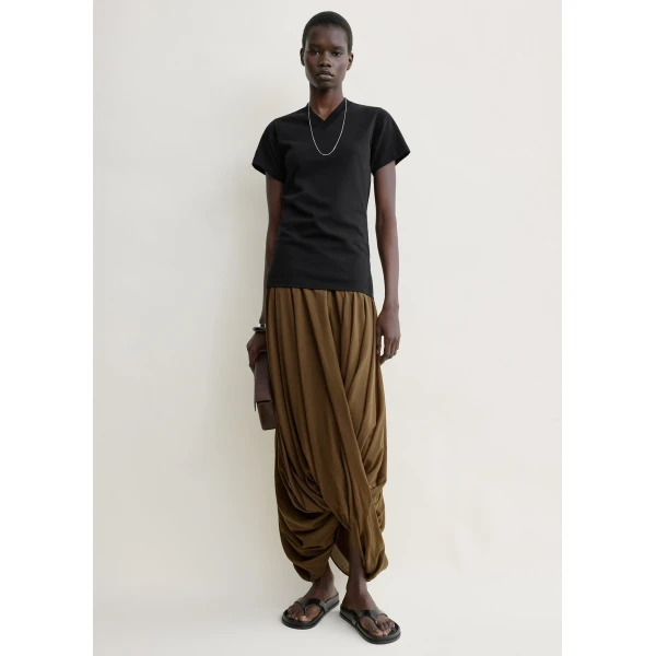Toteme Cocoon skirt in Walnut, view 2