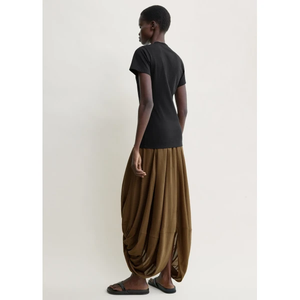 Toteme Cocoon skirt in Walnut, view 4