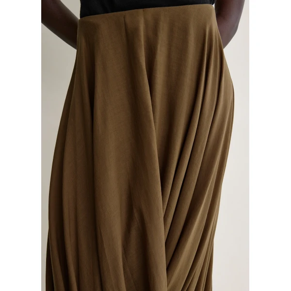 Toteme Cocoon skirt in Walnut, view 6