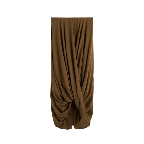 Totême Cocoon skirt in Walnut - Skirts - Scandinavian Minimalist Luxury at Luxury Shoes 