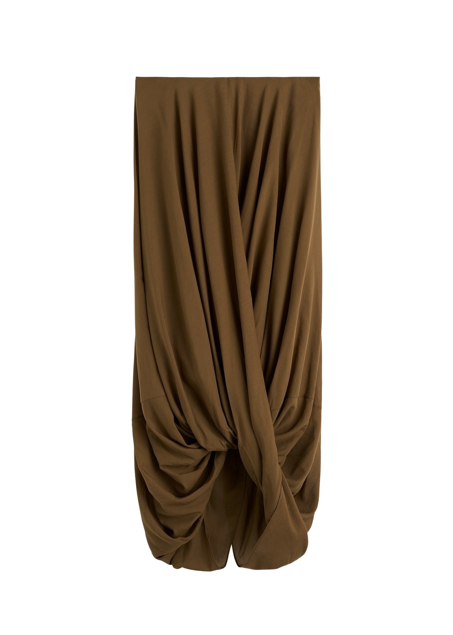 Totême Cocoon skirt in Walnut - Skirts - Scandinavian Minimalist Luxury at Luxury Shoes 