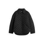 Toteme Collared quilted jacket in Black