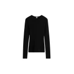 Toteme Compact cotton top in Black
