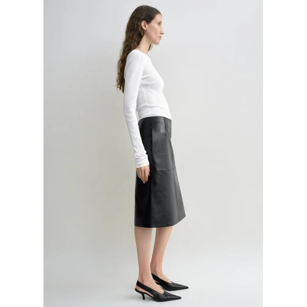 Toteme Compact cotton top in White, view 3