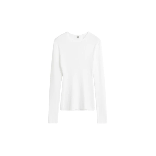 Toteme Compact cotton top in White