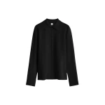 Toteme Compact knit buttoned top in Black