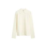 Toteme Compact knit buttoned top in White
