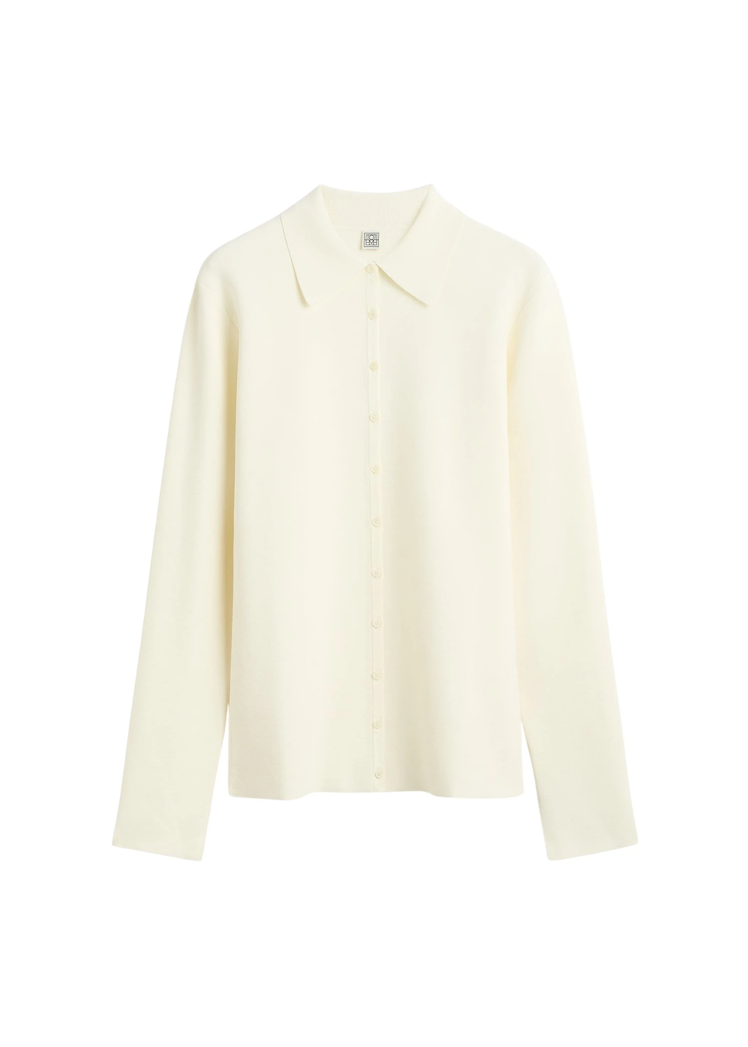Toteme-Compact-knit-buttoned-top-in-White62733_nobg Toteme Compact knit buttoned top in White