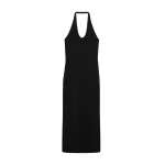 Toteme Compact knit halter dress in Black