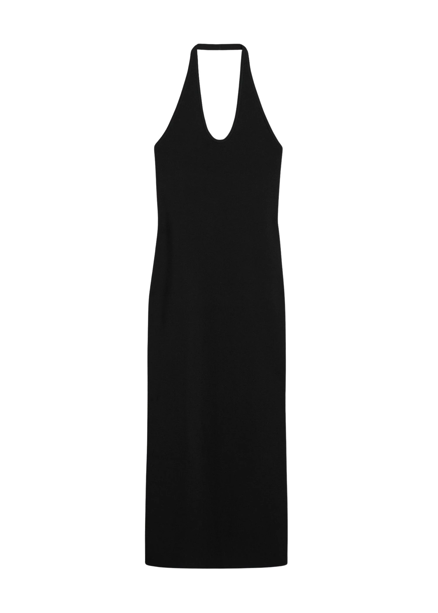 Toteme-Compact-knit-halter-dress-in-Black59464_nobg Toteme Compact knit halter dress in Black