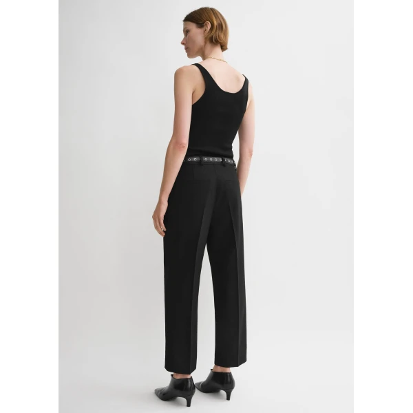 Toteme Compact knit tank in Black, view 4