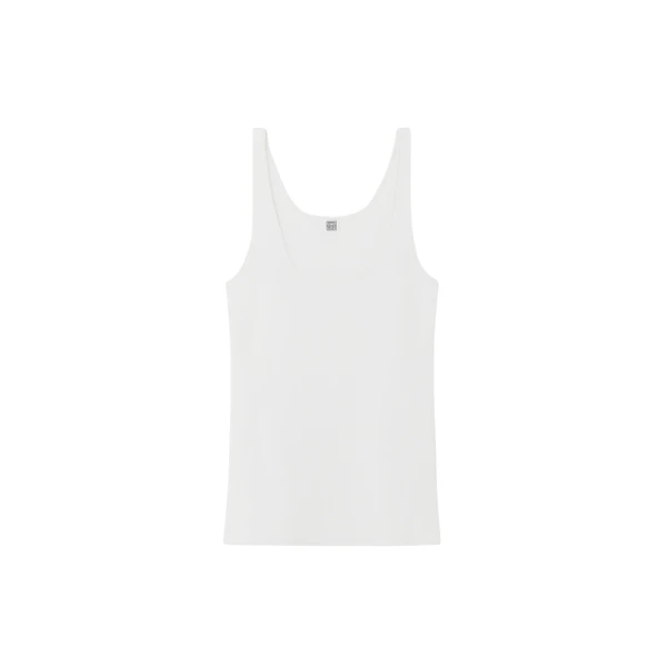 Toteme Compact knit tank in White