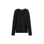Toteme Compact knit top in Black