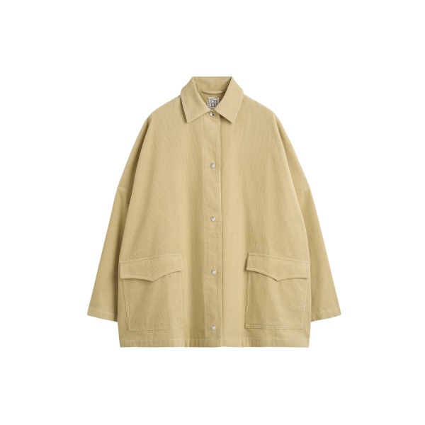 Totême Cord overshirt jacket in Beige - Jackets - Scandinavian Minimalist Luxury at Luxury Shoes 