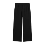 Toteme Cotton silk pj bottoms in Black