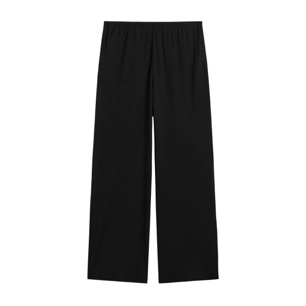 Toteme Cotton silk pj bottoms in Black